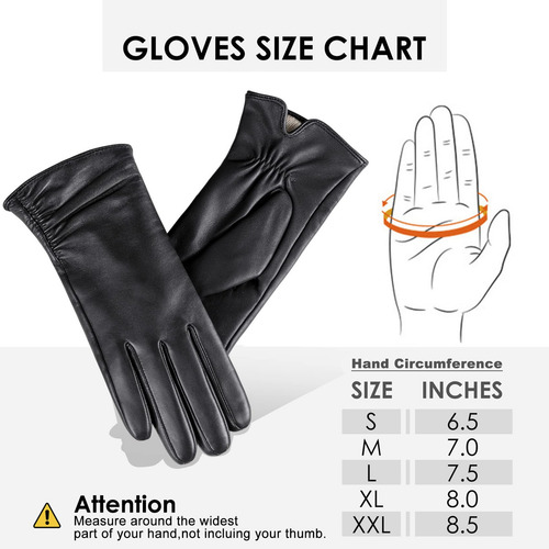 Guantes De Cuero Genuino Para Mujer, Táctiles Y Cálidos