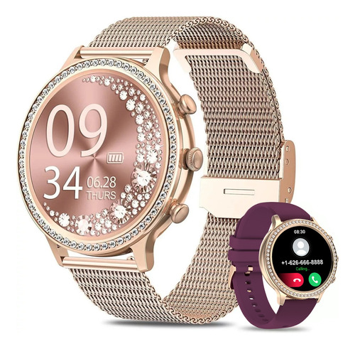 Reloj Inteligente Mujer Elegante Smartwatch Bluetooth Call