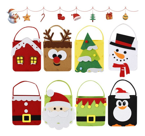 ..bolsa De Regalo De Navidad Diy Bolsa De Navidad×10