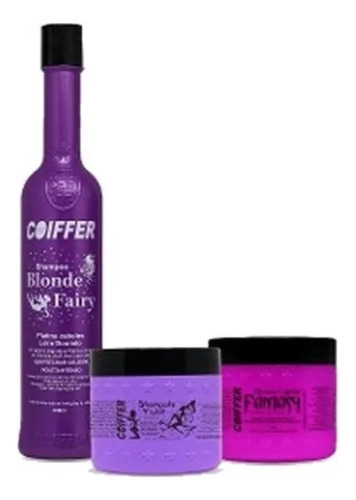 Kit Para Cabelos Com Luzes Matizador Blonde Fairy Coiffer