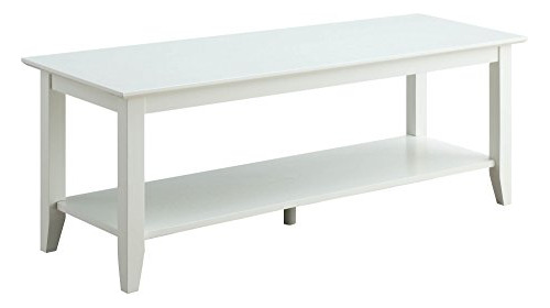 Mesa De Centro Herencia Americana Estante Blanco