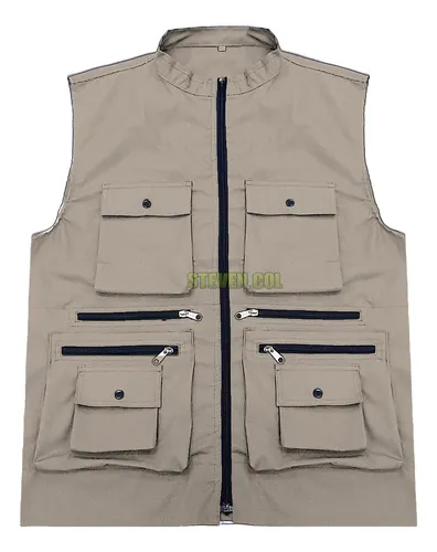 comprar Chaleco Dril Dotacion Unisex Tipo Periodista X 10 Unidades