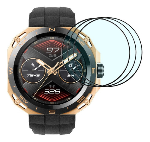 Mica Protectora 3d Compatible Con Huawei Watch Gt Cyber 3pc