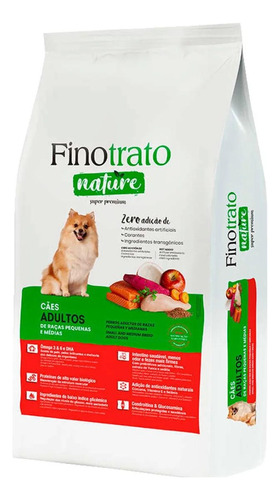 Finotrato Nature Cães Adultos De Raças Pequenas E Médias 1kg