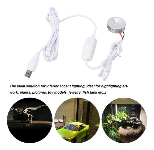 Mini Proyector Regulable De 2 Piezas Usb 5v Led Continuo