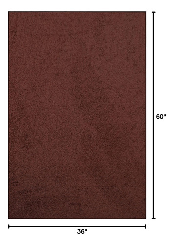 Alfombra Rectangular Color Chocolate 91 X 152 Cm Para Interi