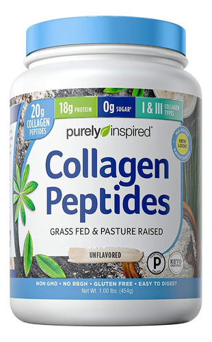 Purely Inspired Collagen Peptides Colageno En Polvo 454gr