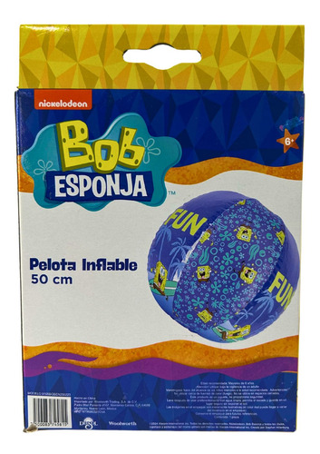 Pelota De Playa Inflable Del Sol Diseño Bob Esponja