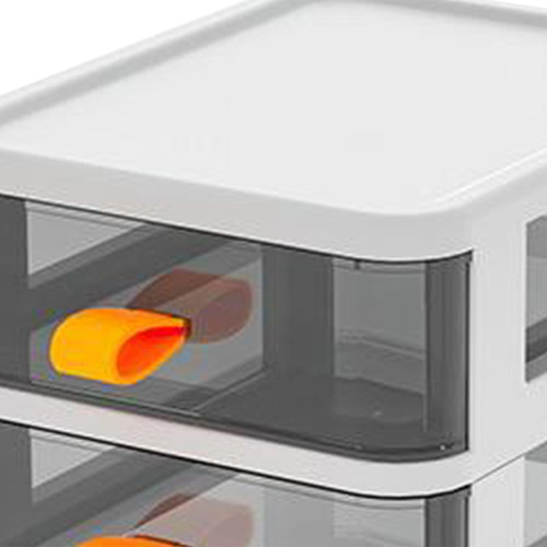 Caja Organizadora De Escritorio, Estante 2 Capas Blancas