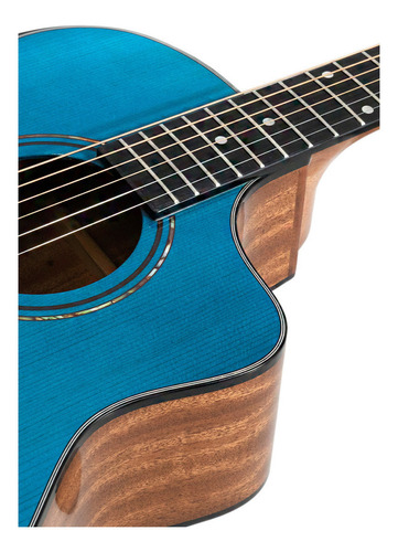 Guitarra Electroacustica La Sevillana Ga-321ceq-obe Blue