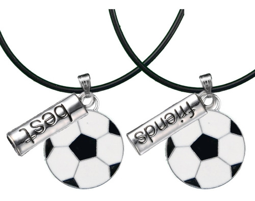 2 Collar Pelota Balón Fútbol Soccer Best Friend Amigo Novio 