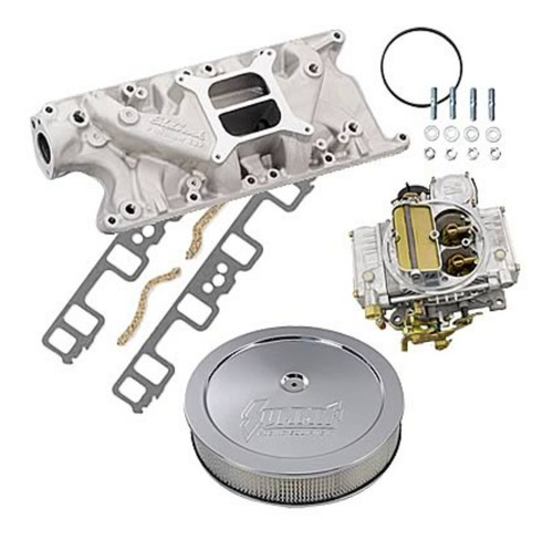 Múltiple De Admisón, Carburador 600cfm, Filtro Para Ford 302