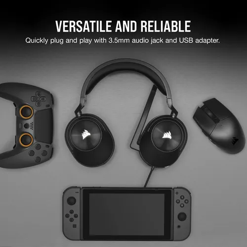 Auriculares Para Juegos Corsair Hs55 Surround Carbon Con Son