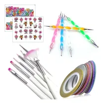 Comprar Kit 7 Pinceles + 5 Punteros Dottings + 3 Cintas + Regalo