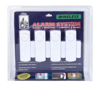 Sensor Magnético Inalambrico P/alarmas Puertas Ventanas X4
