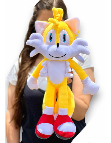 Tails Amigo De Sonic De De Peluche De 44cm + Globos + Moño