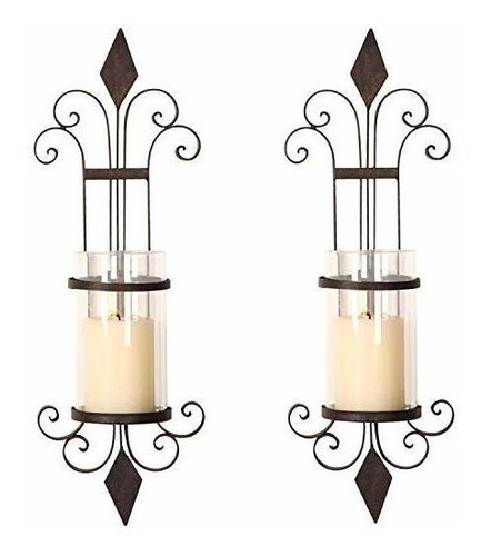 Asense - Candelabro Vertical Para Colgar En La Pared De Hier