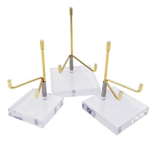 Soporte Acrílico Transparente Para Bolas De Cristal Con Base