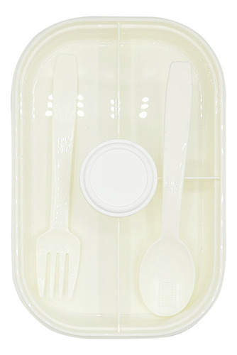 Contenedor De Alimentos Con Cubiertos Hermético Multicolor / 2415-4648