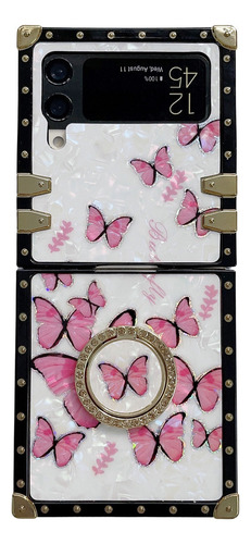 Para Samsung Z Flip 4/z Flip 3 Funda Mariposa Colores Madam*/