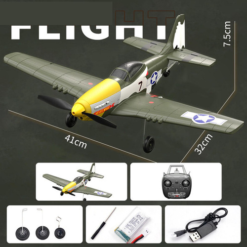 Aeronave Acrobática Rc Modelo De Avião 4 Canais Brinquedos
