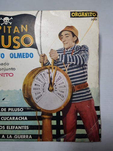 Imagen 8 de 10 de Capitán Piluso Disco Simple Olmedo Organito Sobre Mag 57695