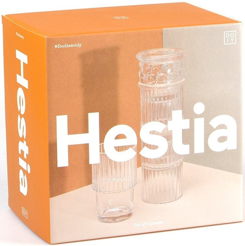 Vasos Hestia Columnas Transparentes