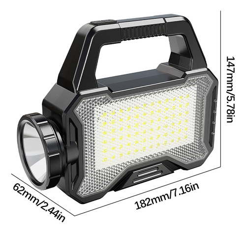 Linterna Solar O Linterna Led De Luz Fuerte Para Exteriores