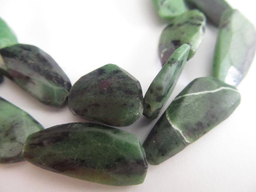 Colar De Pedras Zoisite Gema Natural
