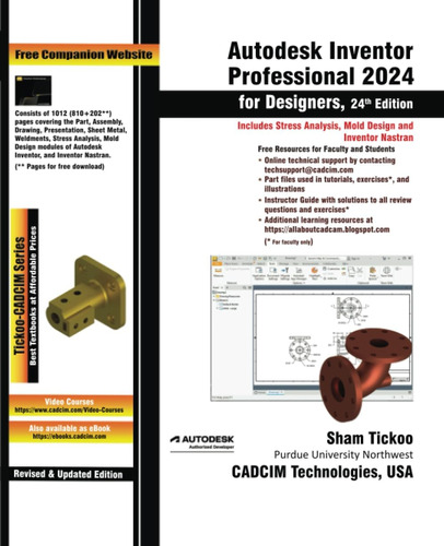 Libro: Autodesk Inventor Professional 2024 For Designers,