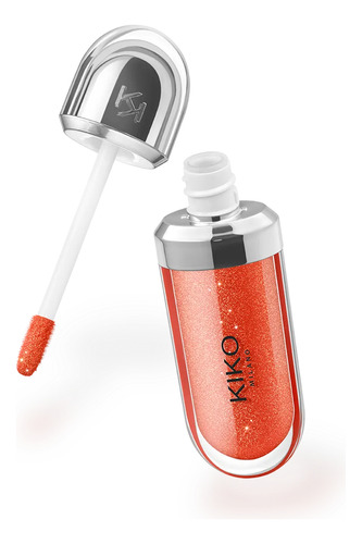3d Hydra Lipgloss Kiko Milano - Todos Los Tonos Disponibles 34 Pearly Blood Orange