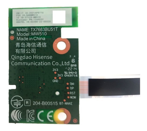 Modulo Wifi Para Hisense 65a6gv N/p: Mw510