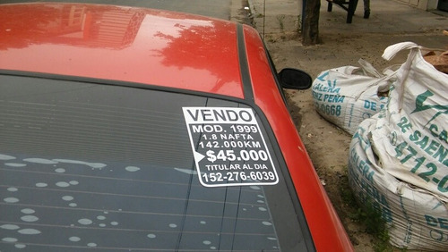 Vinilo Calco Vendo Auto (3 Unidades)