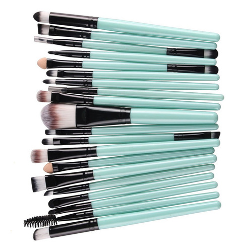 Juego De Maquillaje Kolight 20 Piezas Negro Y Verde