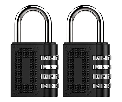 Sunrade 2 Pack Combination Lock 4 Digit Outdoor