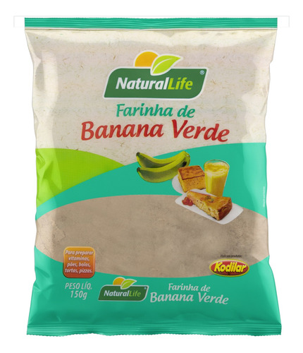 Farinha de Banana Verde Natural Life Pacote 150g