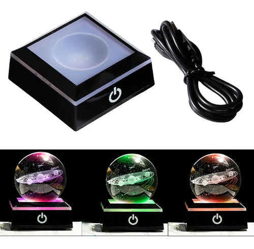 2 Luzes De Base De Luz Led Suporte De Tela Base Preto