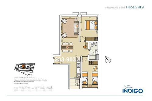 ¡oportunidad! 2 Dorm Y Gge, Piso Alto! A Estrenar!