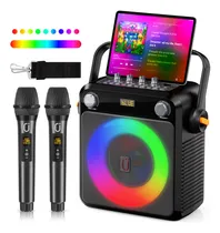 Comprar Máquina De Karaoke Bluetooth 2 Micrófonos Inalámbricos Ews