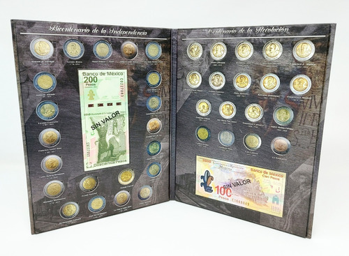 Álbum Para Monedas Conmemorativas $5 Y Billetes