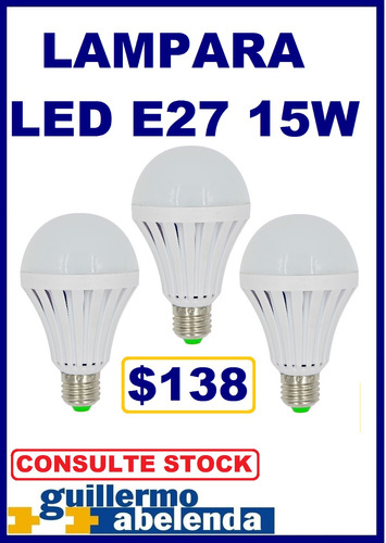 Lampara Led E27 15w Glanz Fría/cálida