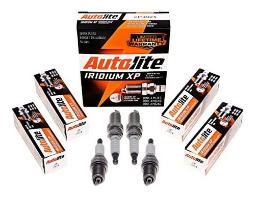 Autolite Xp3924-4pk Bujía De Encendido Iridium Xp, Paquete D