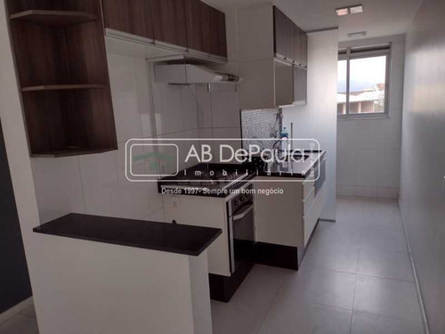Imagem 8 de 15 de Taquara - Lindo Apartamento Em Condomínio Com Total Infraestrutura, Ampla Sala Em 2 Ambientes (varanda), 02 Dormitórios. - Abap20674