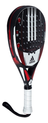Paleta de pádel adidas Carbon ATTK 1.7 2017 color negro/rojo