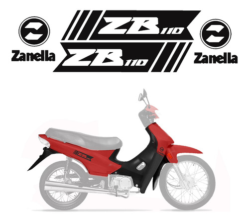 Kit Calcomanias Vinilo Para Zanella Zb 110