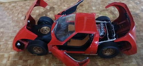 Miniatura Lamborghini Miura 1 18 Anson Com Porosidade Vermelho