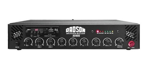 Amplificador Mezclador 80w Ar800 Radson