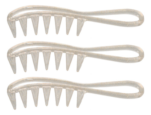 Peine Desenredante De Dientes Anchos, 10 Piezas, Mango Ergon