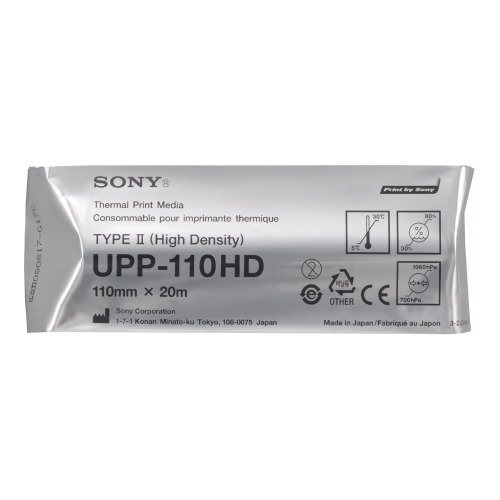 Papel Para Impresora Sony Upp-110hd De 110 Mm X 20 M