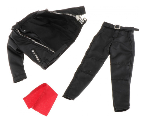 Figura A Escala 1/12, Conjunto De Chaqueta De Cuero Pu,